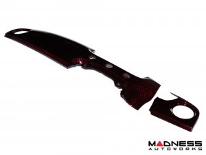 FIAT 500 Custom Dashboard - Carbon Fiber - Red Candy - RHD